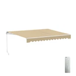 Aleko Motorized Retractable Patio Awning 12 X 10 Ft Sand Color. Fixed Price $499.00.