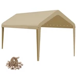 Gotruth 10X20 Canopy Replacement Cover, Carport 10*20FT, Beige. Fixed Price $151.54.