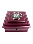 Allied Flag And Frame United States Army Medallion Desktop Box W/ Key - Open. Fixed Price $54.99.