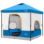 Kampkeeper 10X10 Pop Up Canopy W/ Camping Inner Tent, Fits 6 Person, Light Blue. Fixed Price $219.99.