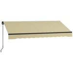 10' X 8' Manual Retractable Patio Awning Sun Shade Uv Resistant Beige. Fixed Price $188.99.