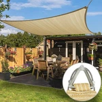 Colourtree Beige Pro Ring Custom Sun Shade Sail Canopy Cover For Patio,rectangle. Fixed Price $99.99.
