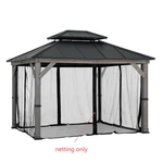 Replacement Mosquito Netting Panels, Waterproof Screen Walls For 10X12 Gazebo. Fixed Price $57.38.