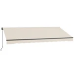13' X 10' Manual Retractable Patio Awning Sun Shade Uv Resistant Beige. Fixed Price $251.99.