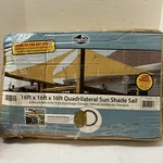 King Canopy 16FT X Quadrilateral Sun Shade Sail. Fixed Price $26.99.
