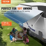 Rv Awning Fabric Replacement, Heavy Duty 3-PLY 16OZ Pvc Camper. Fixed Price $113.25.