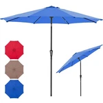Newbulig 9FT Patio Umbrella, Outdoor Table Umbrellas With Blue. Fixed Price $61.90.