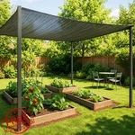 Sunny Guard 35-45% Shade Cloth 6.5X16.5FT Black Garden Mesh Greenhouse Patio. Fixed Price $27.99.