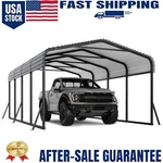 12 X 20 Ft Heavy Duty Metal Roof Carport With Enhanced Base, Tall Kits Garage. Fixed Price $636.49.