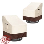 Owlcover 2PK Swivel Chair 33WX35DX38.5H Beige Brown. Fixed Price $67.99.