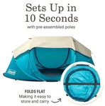 Coleman 2 Person Instant Pop Up Camping Tent Green Lightweight Waterproof Blue. Fixed Price $68.99.