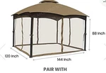 Apex Garden Insect Net Canopy Top For 10 Ft. 12 Gazebo Beige / Cream. Fixed Price $40.99.