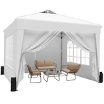 Shield Your Outdoor Events - 10X10 Pop Up Canopy Tent With 4 Sidewalls. Fixed Price $179.99.