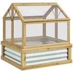 Outsunny Raised Garden Bed With Wooden Cold Frame, 35.5" X 31.5" 36". Fixed Price $115.99.