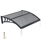 Door Awning 30 X 39 Polycarbonate Uv Rain Snow Protection Smoky Gray Vevor Cover. Fixed Price $74.99.