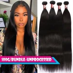 Clearance Straight 1-4 Bundles Brazilian Virgin Human Hair Extensions Weave Weft. Fixed Price $30.72.