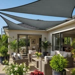 Cool Area Sail 10X10X14FT Triangle Canopy Outdoor For. Fixed Price $49.18.