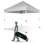Crown Shades X 10FT Instant Canopy Tent Portable Shelter, White (used). Fixed Price $75.81.