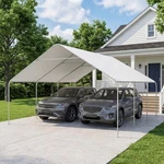 Outsunny 19' X 19.5' Heavy Duty Carport Portable Garage And Party Tent. Fixed Price $322.99.