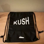 Kush Factory Miami Black Drawstring Backpack - Members Only Limited Edition. Fixed Price $35.00.