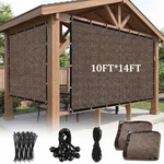 90% Uv Block Sun Shade Cloth 10' X 14' - 2 Pcs Grommeted Patio Canopy Cover. Fixed Price $87.99.
