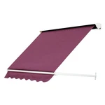 6' Drop Arm Retractable Window Awning Uv Resistant Aluminum Wine Red. Fixed Price $111.99.