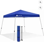 Ozark Trail 10X10 Slant Leg Blue Top Instant Canopy. Fixed Price $60.00.