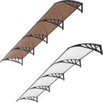 Window Door Awning Canopy Uv Rain Cover 40" X 160" Polycarbonate Patio Sun Shade. Fixed Price $97.94.