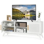 Topbuy Tv Console Table With Storage For Up 65" Wood Entertainment Center. Fixed Price $107.99.