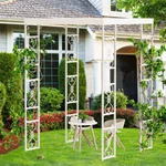 Outdoor Garden Pergola Gazebo Awning Canopy Sun Shade Shelter Metal Trellis Roof. Fixed Price $149.94.
