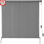 Outdoor Roll Up Sun Shade Privacy Screen Uv Protection Weather Resistant New. Fixed Price $77.13.