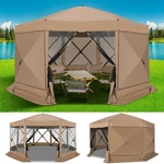 Pop Up Gazebo Screen Tent 15X15FT Large Camping Canopy House Sun Shelter. Fixed Price $189.49.