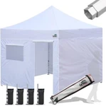 Eurmax 10X10 Aluminum Ez Pop Up Party Tent Canopy +full Zipper Side Walls. Fixed Price $569.95.