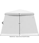 New Caravan Series 2 Instant Side Walls 4 Panels - White. Fixed Price $42.00.