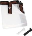8 Clear Waterproof Tarps Heavy Duty Outdoor Garden Rainproof Covering. Fixed Price $27.54.