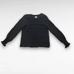 Go Silk Women Double Layer Long Sleeve Black Blouse Top Sz. Fixed Price $32.40.