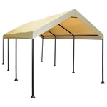 Caravan Canopy Mega Domain Waterproof Steel Frame Carport, 10 X 20 Feet, Tan. Fixed Price $514.99.