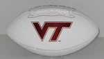 Virgina Tech Logo Football Ncaa Full-size White Panel Autograph Hokies. Fixed Price $34.95.