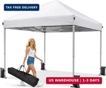 Driftalia 10X10 Pop Canopy Tent, Instant Setup Portable With Carry Bag. Fixed Price $121.96.