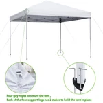 10X10 Ft Instant Pop-up Waterproof Canopy Tent Gazebo Adjustable Heights W/bag. Fixed Price $50.59.