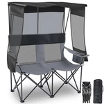 Double Camping Lawn Chair With Canopy Shade, 2 Person Seater Outdoor Sport Fo.... Fixed Price $176.99.