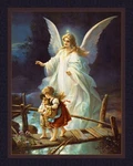 Guardian Angel With Children Quilt Top Wall Hanging Panel Fabric. Fixed Price $8.99.