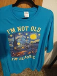 Port Classic Car Theme Sizes Xxl Royal Blue With Van Gogh Design! T-shirt Men's.. Fixed Price $22.50.