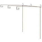 Pergola Garden Arbor Patio Shelter Lean To Antique Brown Iron Vidaxl. Fixed Price $250.99.