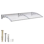 40"X80" Window Awning Diy Outdoor Canopy Balcony Cover Sunlight Protection Gray. Fixed Price $150.49.