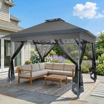 Outdoor Gazebo 13X13FT Heavy Duty Canopy Patio Tent With Mosquito Netting New. Fixed Price $159.99.