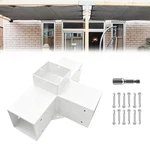1PACK 4-WAY Pergola Diy Bracket Kit,white Heavy Duty Right Angle Corner Brack.... Fixed Price $53.83.