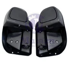 Vivid Black Lower Vented Fairing Kit Leg Warmer For 2014 & Up Harley Touring. Fixed Price $138.00.