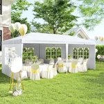 10' X 20' Outdoor Wedding Party Tent Patio Gazebo Canopy Side Walls. Fixed Price $109.99.