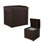 Suncast Outdoor Deck Box - Gallon Java Resin 22" 20.5" W 17" H,. Fixed Price $76.89.